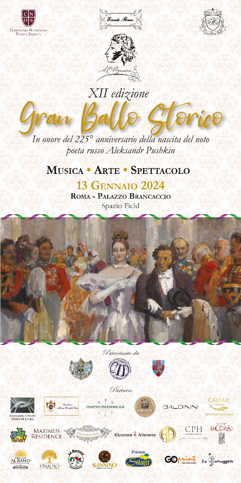 GRAN BALLO STORICO XII° EDIZIONE - Il mondo della cultura musicale Italiana e del ballo incontra le altre culture