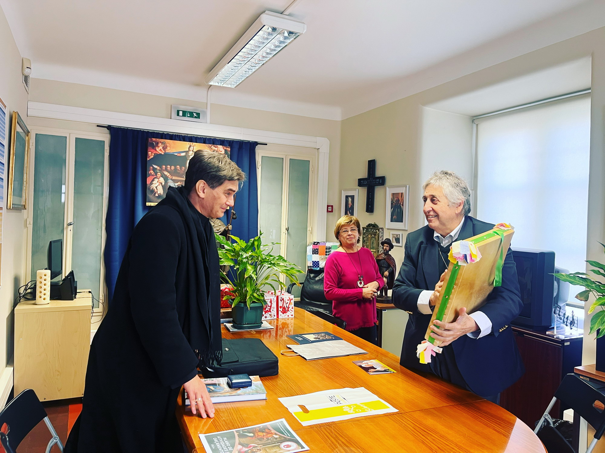 Visita de Mons. Jean-Marie Gervais à recém criada delegação de Portugal