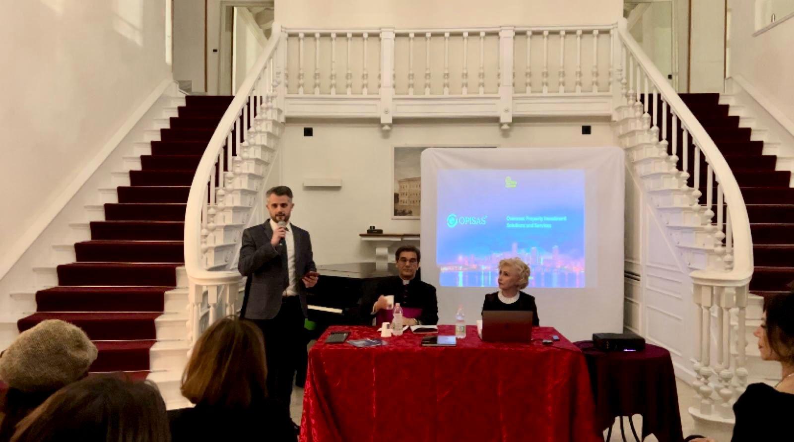  "Armonia Culturale e Investimenti Immobiliari Globali" al Circolo Montecitorio di Roma con Tota Pulchra e Opisas