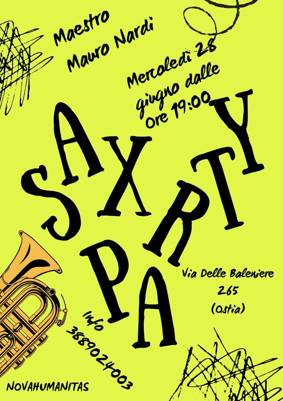 SaxParty: una serata di festa con il Maestro Mauro Nardi