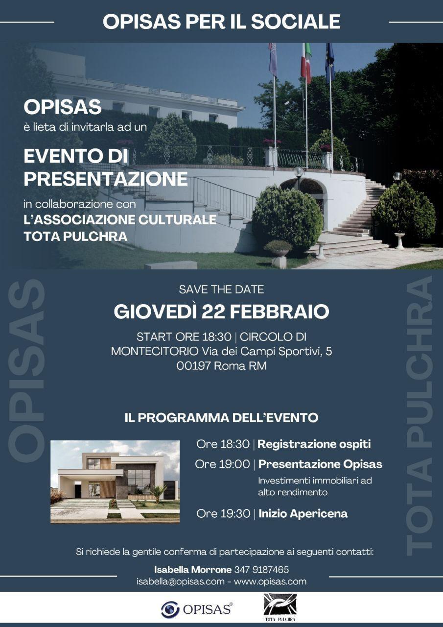 Evento Speciale al Circolo Montecitorio di Roma:  "Armonia Culturale e Investimenti Immobiliari Globali"