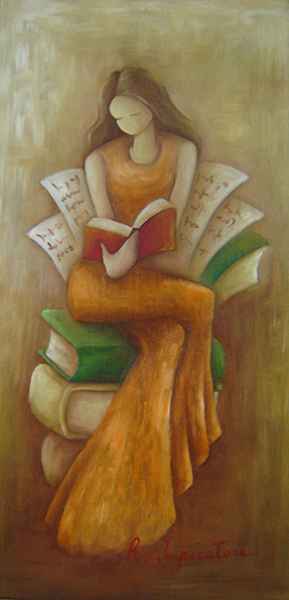 La Cultura - olio su tela - 50 x 70 olio - 2009