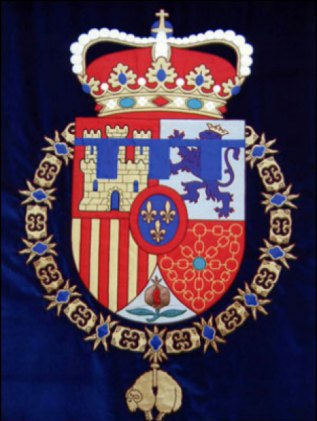 Stemma del Principe Filippo di Borbone. Attualmente Filippo VI di Spagna