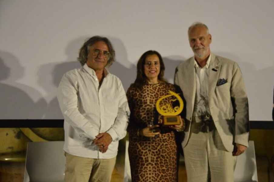 Emanuela Del Zompo con Andrea Ceccomori e Francesco Garibaldi-Hibbert