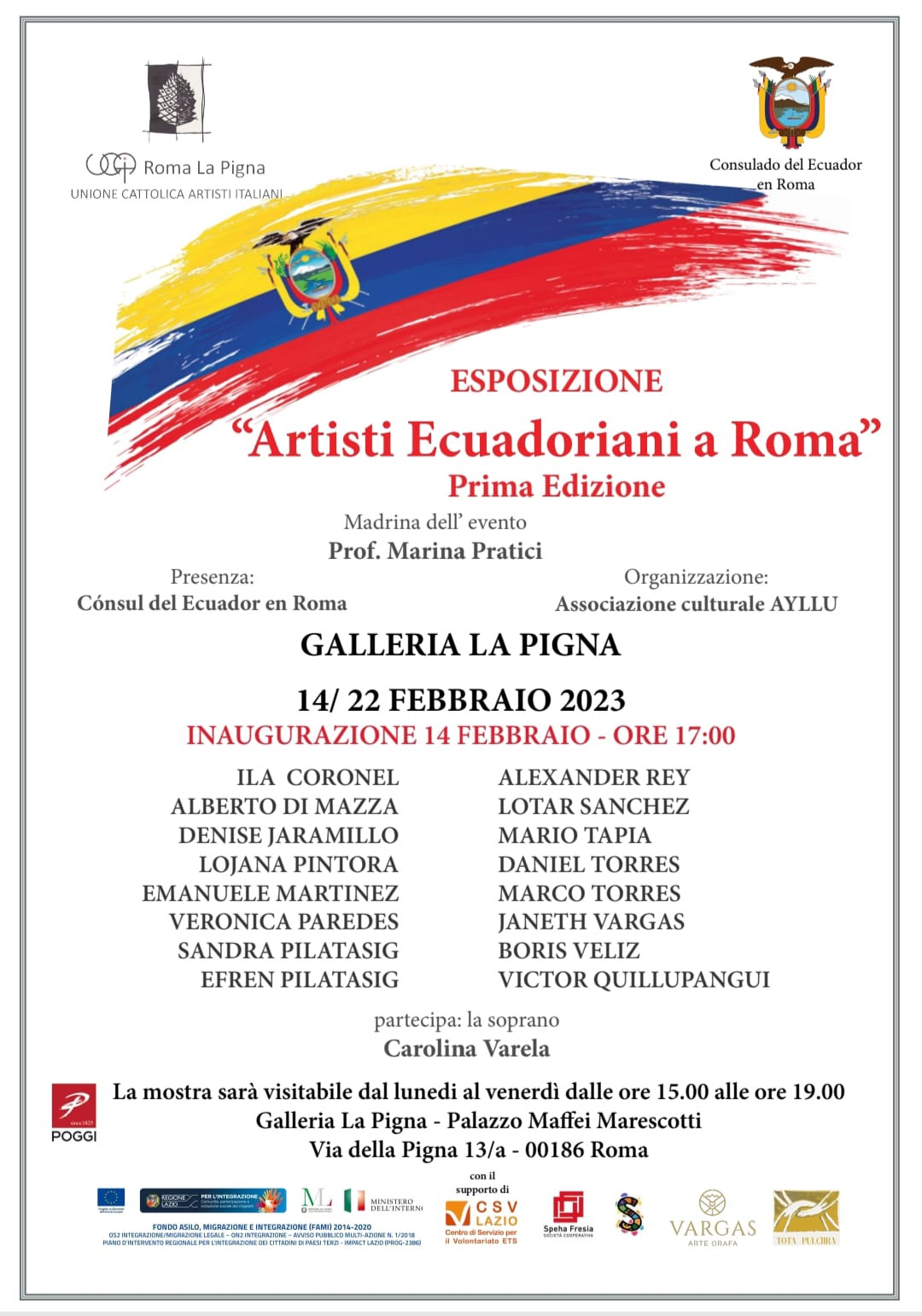 Artisti Ecuadoriani a Roma